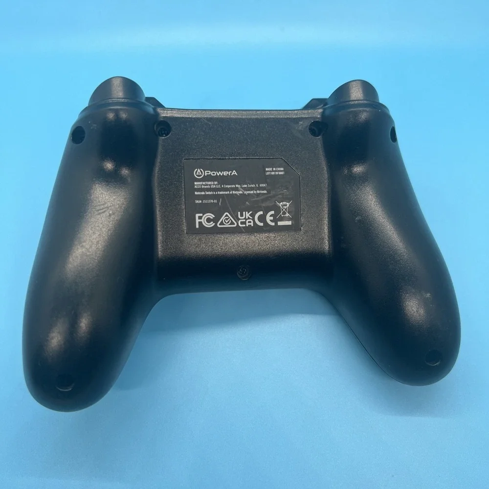 Nintendo Switch Wired Controller PowerA 1511370-01 Black -No Cable- Tested/Works